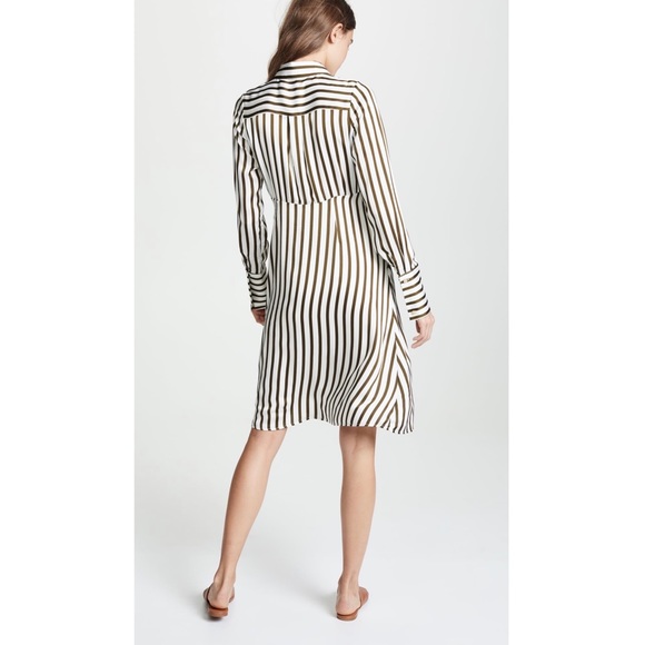 (NWT) LINE & DOT • Charlotte Striped Long Sleeve Shirt Dress - Picture 3 of 16